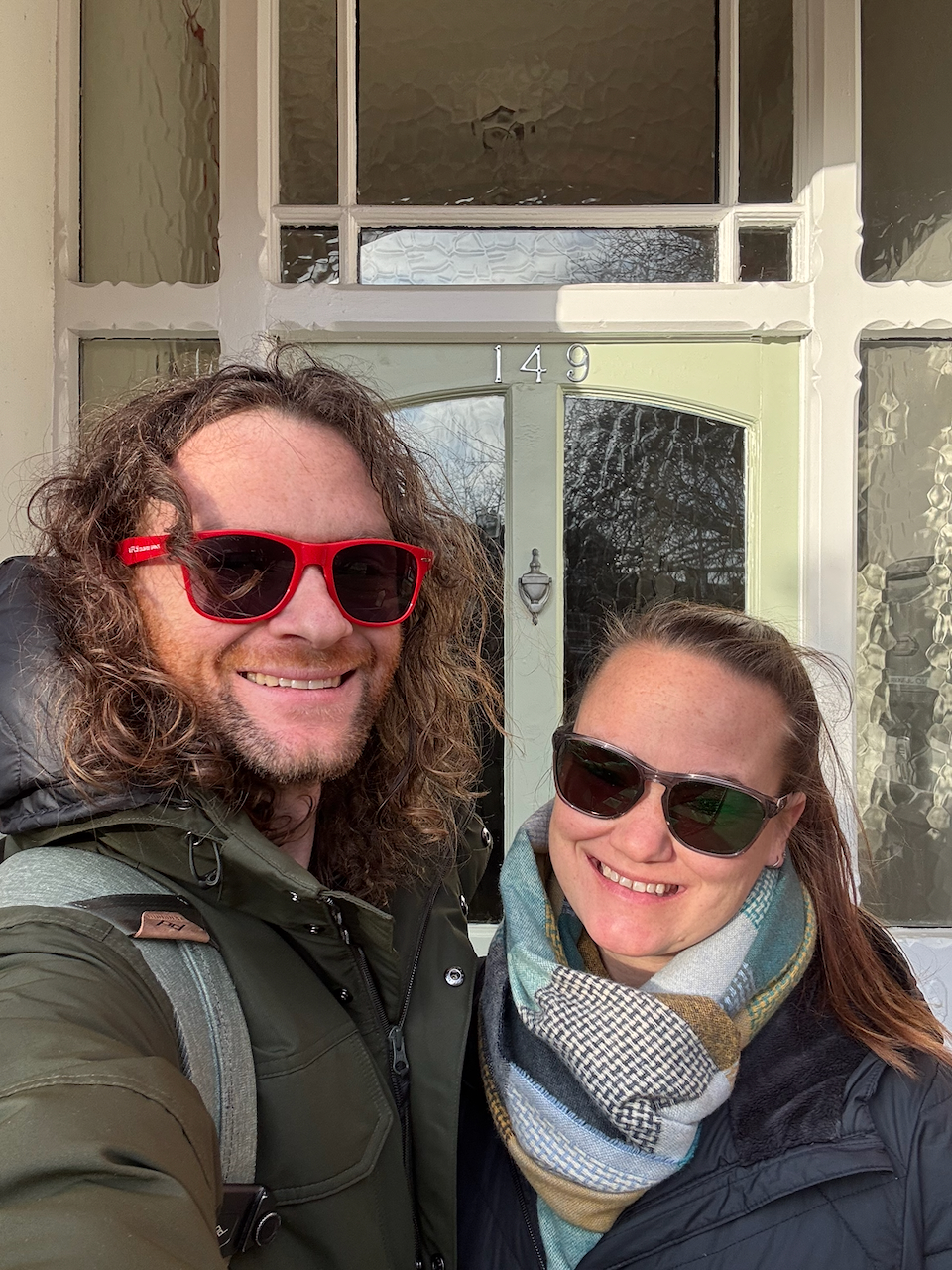 Our new door! It only has 4 locks to get in 🤣